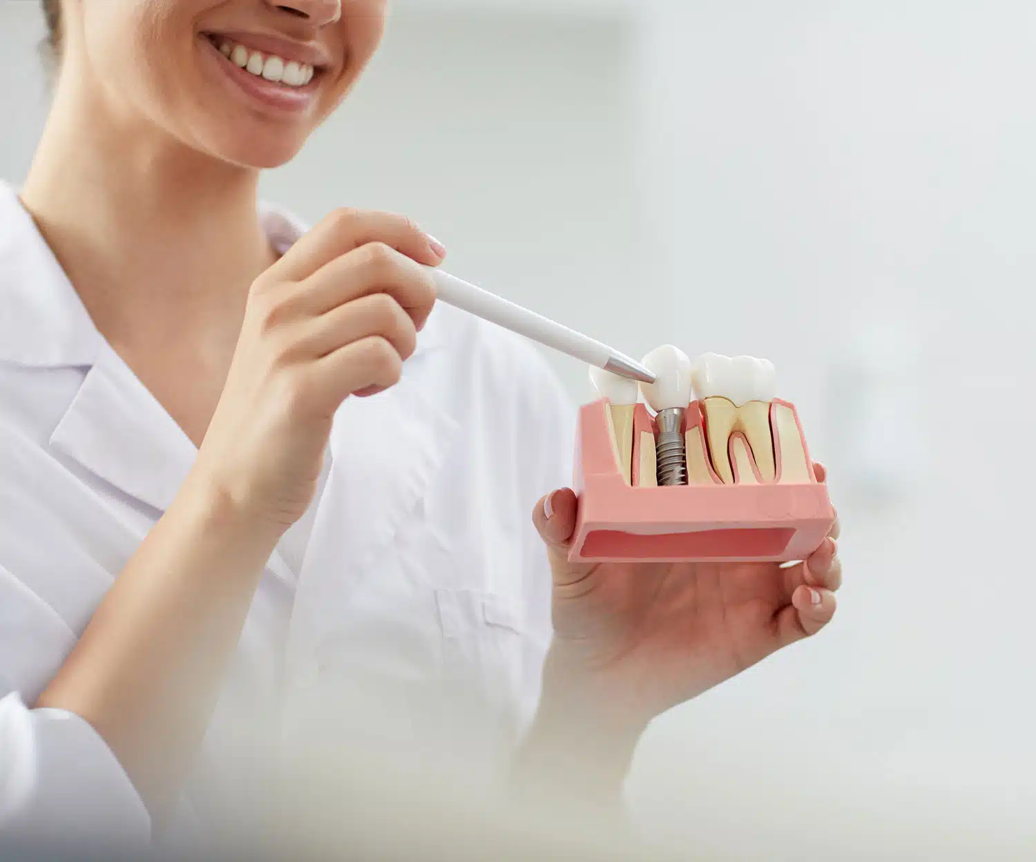 Dentist explaining procedure