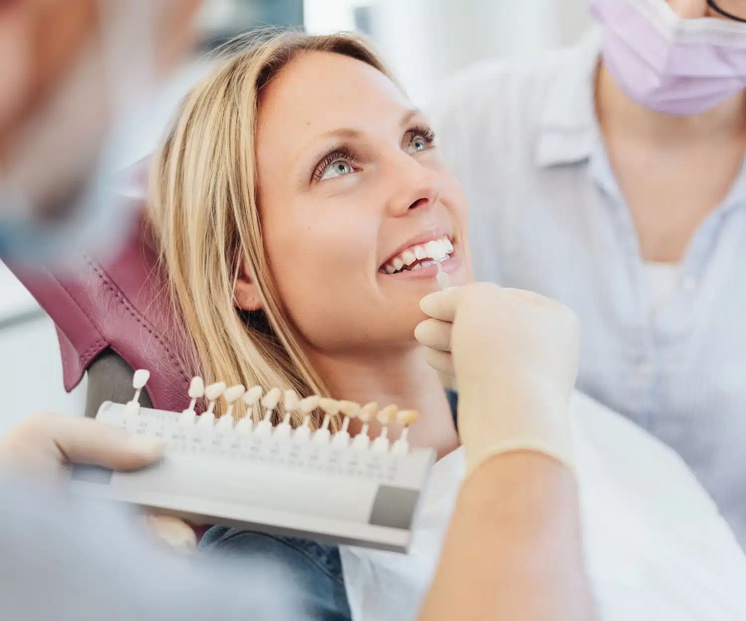 Patient trying Porcelain Veneers