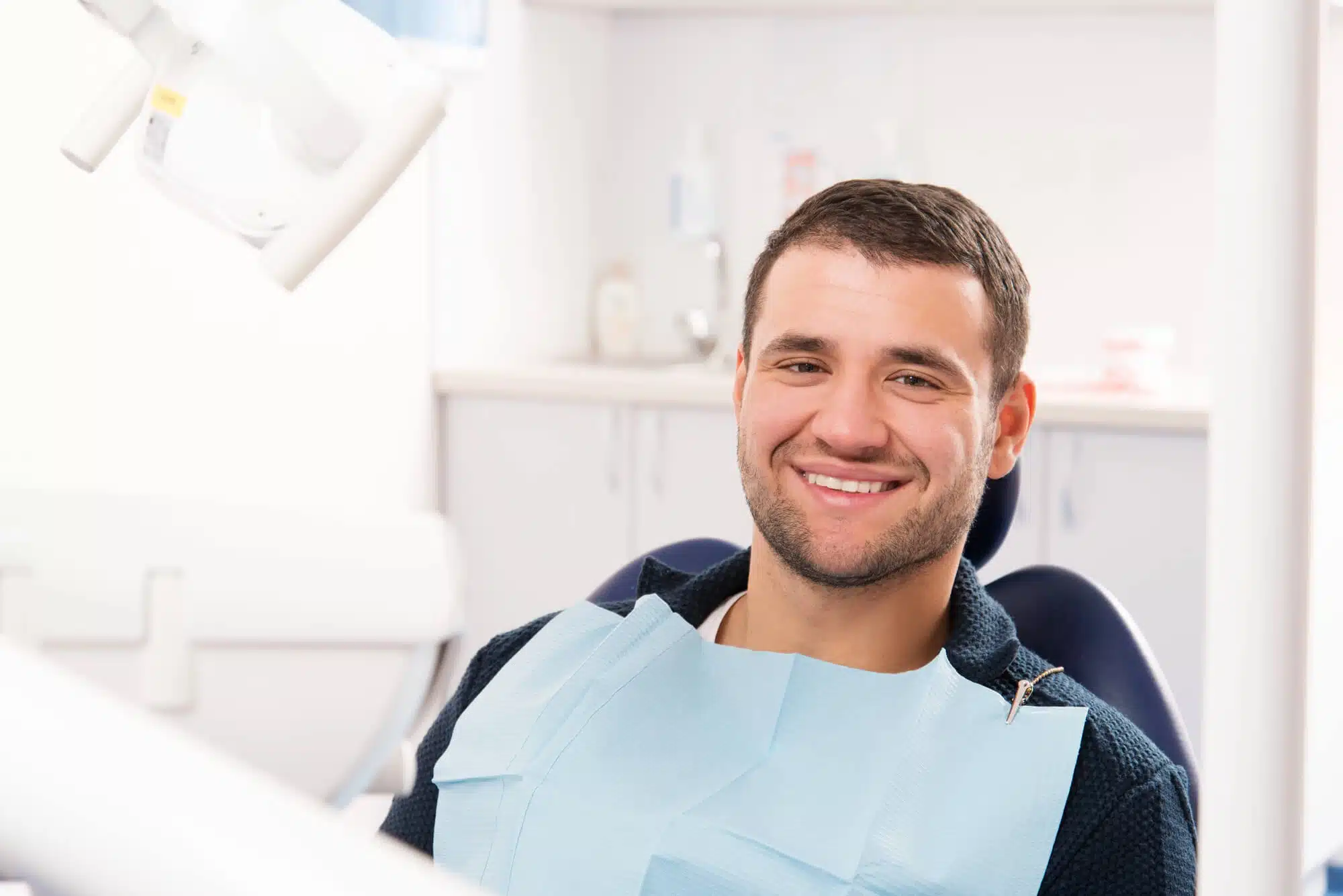 man smiling at the Orthodontist in Novi MI