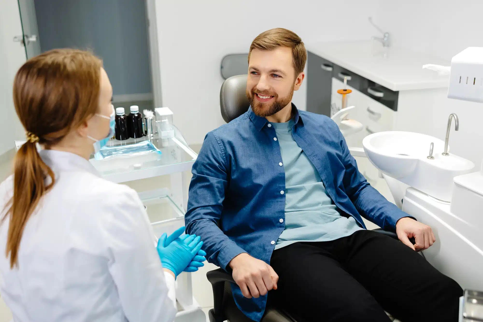 patient at a dentist near Meadowbrook Glens